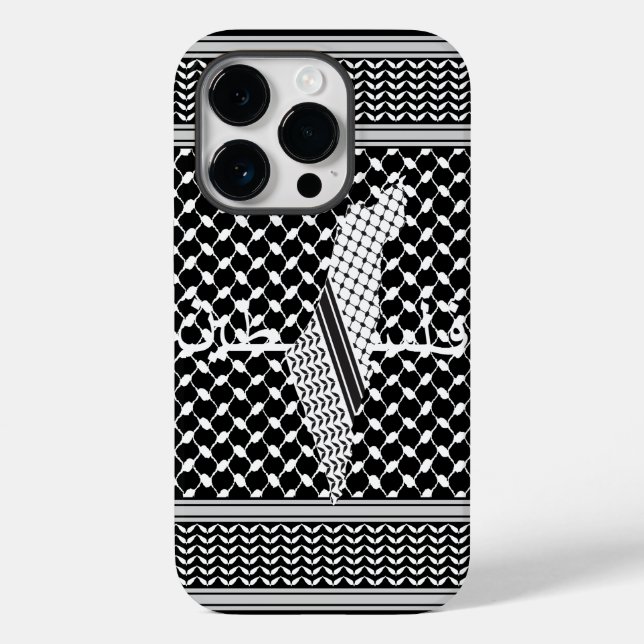 Coques Case-Mate iPhone Keffiyeh Palestine Motif blanc (Verso)
