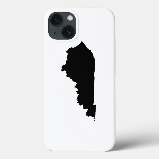 Coques Case-Mate iPhone Kentucky en noir et blanc (Verso)