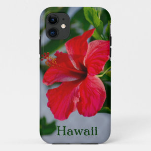 Coque iPhone 11 Ketmie de rouge d'Hawaï