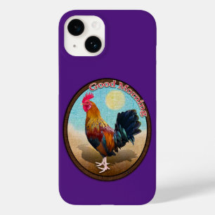 Coque Pour iPhone 14 Key West - Coq tzigane Good Morning Vintage Oval
