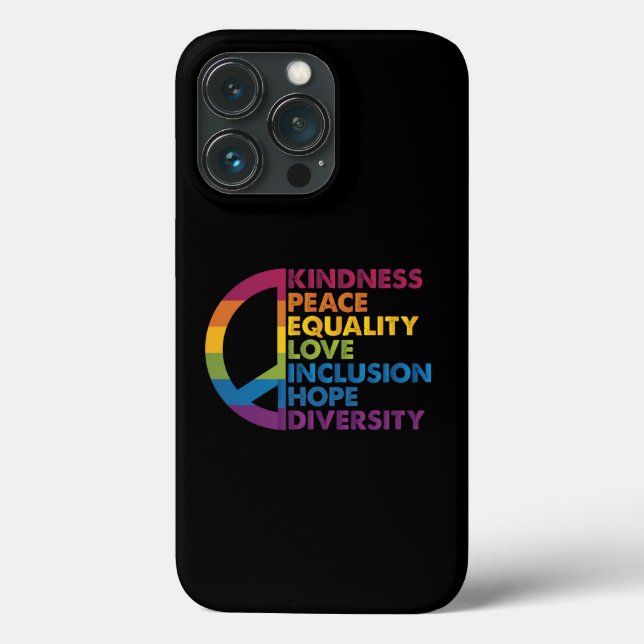 Coques Case-Mate iPhone Kindness Peace Equality Love Inclusion Hope Divers (Verso)