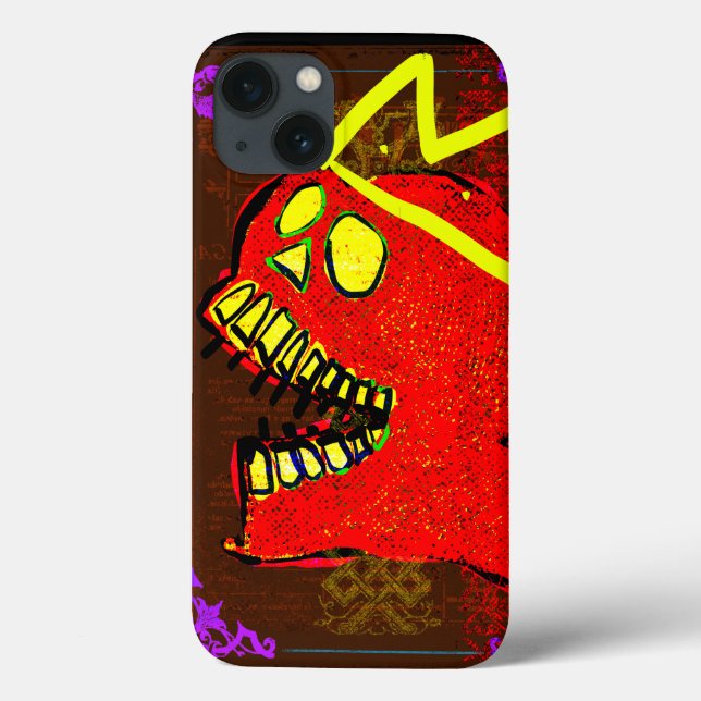 Coques Case-Mate iPhone King Calavera Skull Geek NFT Art (Verso)