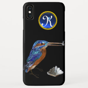 Case-Mate iPhone Case KINGFISHER BLEU GEMSTONE MONOGRAM noir