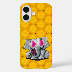 Coque Pour iPhone 16 KiniArt Elephant iPhone