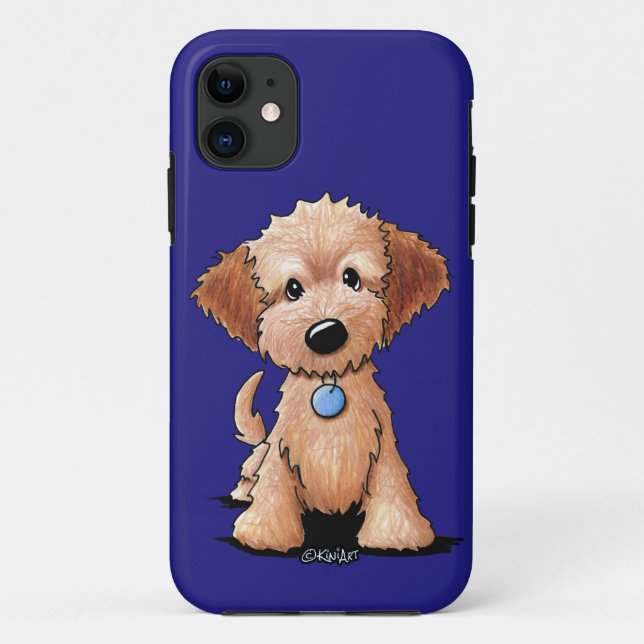 Coques Case-Mate iPhone KiniArt Mini Goldendoodle (Dos)