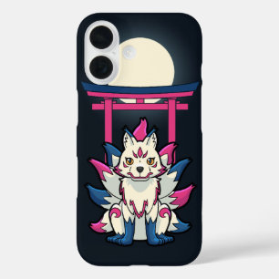 Coque Pour iPhone 16 Kitsune Fox à neuf queues - Fun Yokai