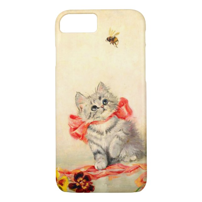 Coques Case-Mate iPhone Kitten avec ruban rouge (Dos)