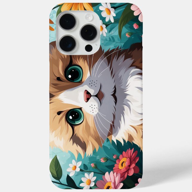 Coques Case-Mate iPhone Kitten & Fleurs (Verso)