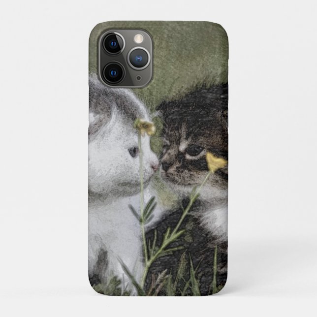 Coques Case-Mate iPhone Kitten, mignonne, nature (Dos)