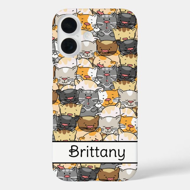Coques Case-Mate iPhone Kitty Cats Personnalisé (Verso)