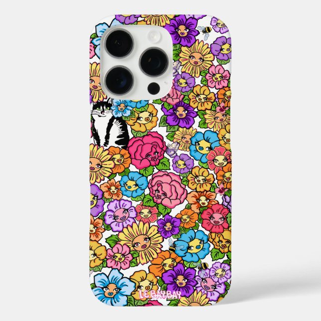 Coques Case-Mate iPhone Kitty dans le jardin (Verso)