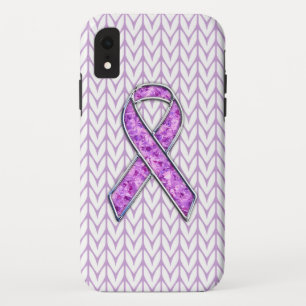 Coque Case-Mate Pour iPhone Knit de sensibilisation au ruban rose de style cri