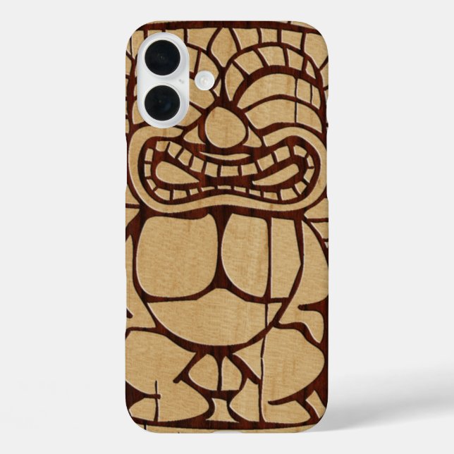 Coques Case-Mate iPhone Koa Wood Tiki Ailani Surf board (Verso)