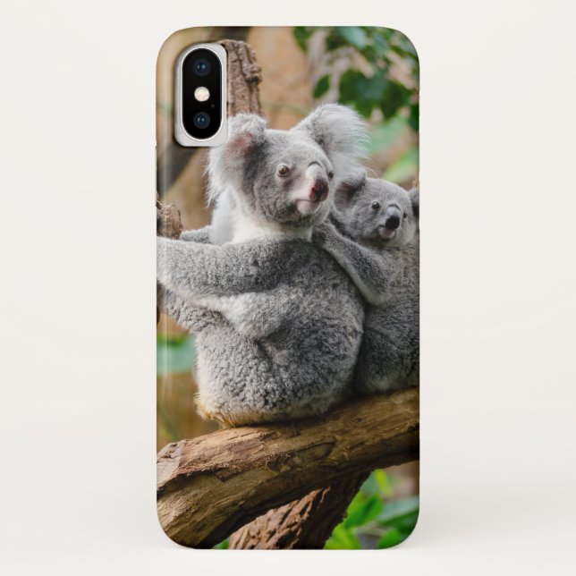 Coques Case-Mate iPhone Koala avec bébé dans un arbre en Australie (Dos)