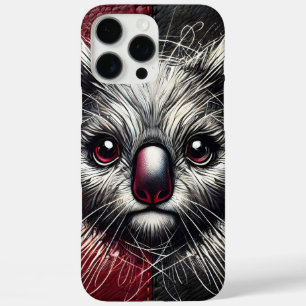 Coques iPhone 16 Pro Max Koala Bear Art sur Arrière - plan texturé