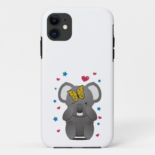 Coques Case-Mate iPhone Koala Et Papillon (Dos)