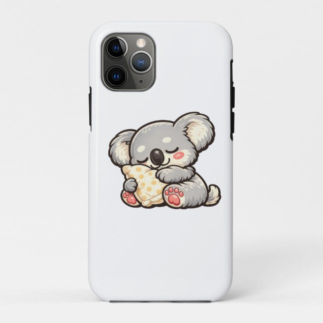 Coques Case-Mate iPhone Koala Mignon Endormi avec Oreiller (Dos)