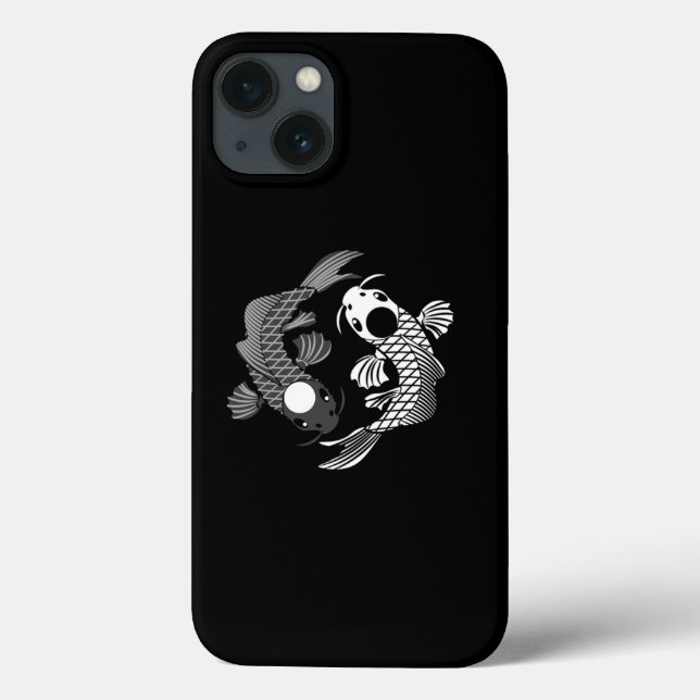 Coques Case-Mate iPhone Koi Fish Karma Yin Yang Fate Cadeau spirituel (Verso)