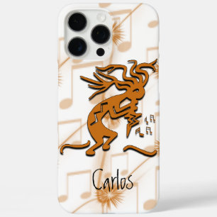 iPhone 16 Pro Max Case Kokopelli Merrymaker Musicien Avec Notes De Musiqu