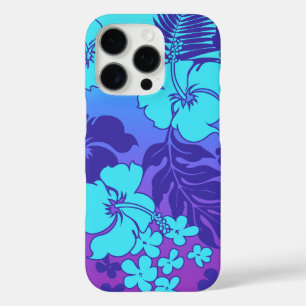Coques iPhone 16 Pro Kona Blend Hawaiian Hibiscus Turq et Violet