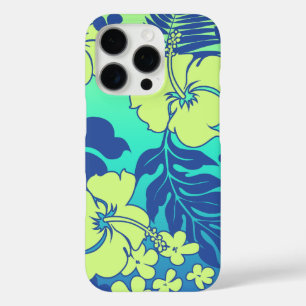 Coques iPhone 16 Pro Kona Blend Hawaiian Hibiscus Turquoise