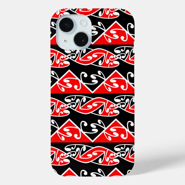 Coques Case-Mate iPhone Kowhaiwhai traditionnel Maori Koru Motif (Verso)