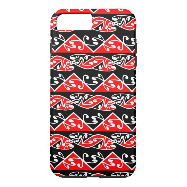 Coques Case-Mate iPhone Kowhaiwhai traditionnel Maori Koru Motif (Dos)