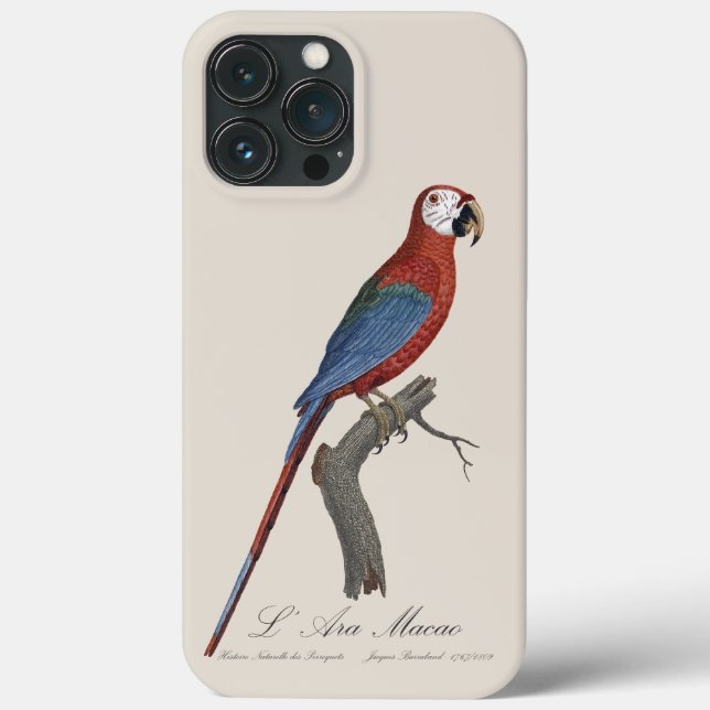 Coques Case-Mate iPhone L' Ara Macao / Red and green Macaw  (Verso)
