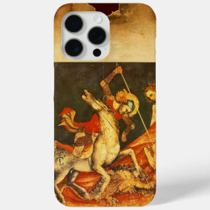 Coque iPhone 15 Pro Max La bataille de Saint George avec le monogramme du