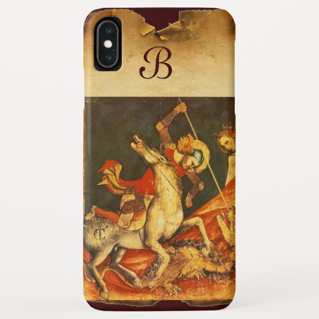 Coques Case-Mate iPhone La bataille de Saint George avec le monogramme du  (Dos)