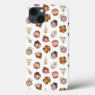 iPhone 13 Coque La beauté et la bête Emoji Motif de caractères