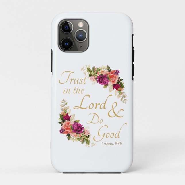 Coques Case-Mate iPhone La Bible chrétienne Verse : Faire confiance au Sei (Dos)
