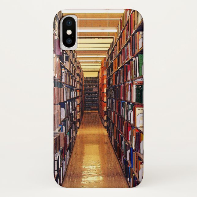 Coques Case-Mate iPhone La bibliothèque réserve le cas de l'iPhone X (Dos)