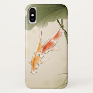 Coque iPhone X La carpe japonaise pêche la natation dans l'étan