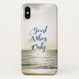 Coque Case-Mate Pour iPhone La citation de "Good Vibes seulement" soit