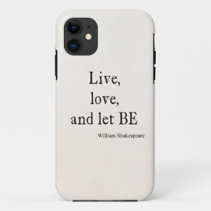 Case-Mate iPhone Case La citation de Shakespeare vivante, l'amour, et