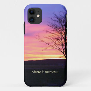 Coque iPhone 11 La citation latine vivent pendant le moment