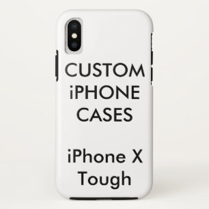 Coque iPhone X La coutume a personnalisé la caisse dure dure de
