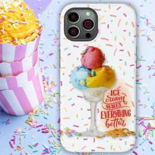 Coque Pour iPhone 14 La crème glacée améliore tout
