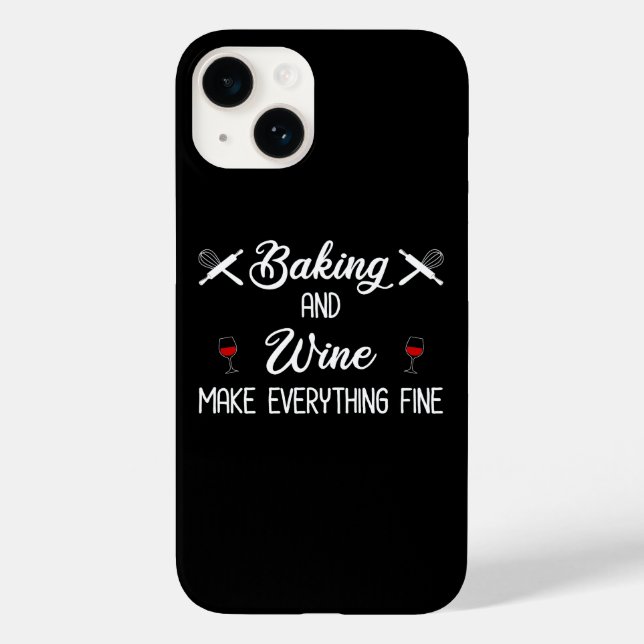 Coques Case-Mate iPhone La Cuisine Et Le Vin Font Tout Bien (Verso)