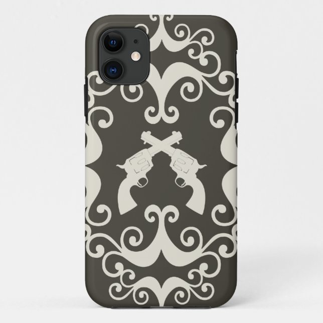 Coques Case-Mate iPhone La damassé lance la caisse occidentale grunge de (Dos)