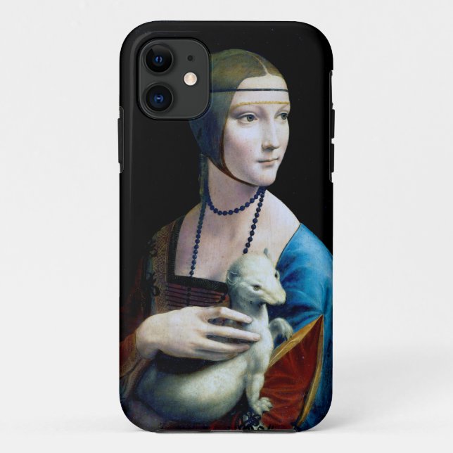 Coques Case-Mate iPhone La Dame avec une mine, Léonard de Vinci (Dos)