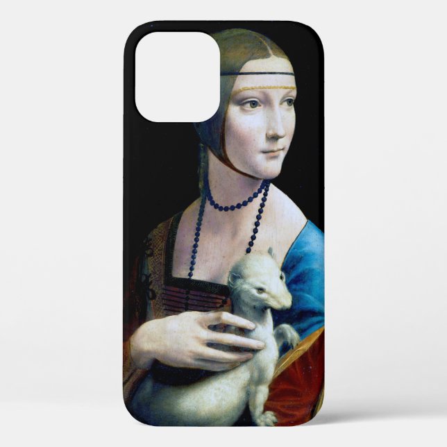Coques Case-Mate iPhone La Dame avec une mine, Léonard de Vinci (Verso)