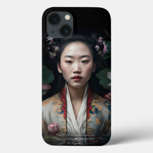 Case-Mate iPhone Case La Dame Chinoise Dans L'Eau Fleurs De Lotus Peintu