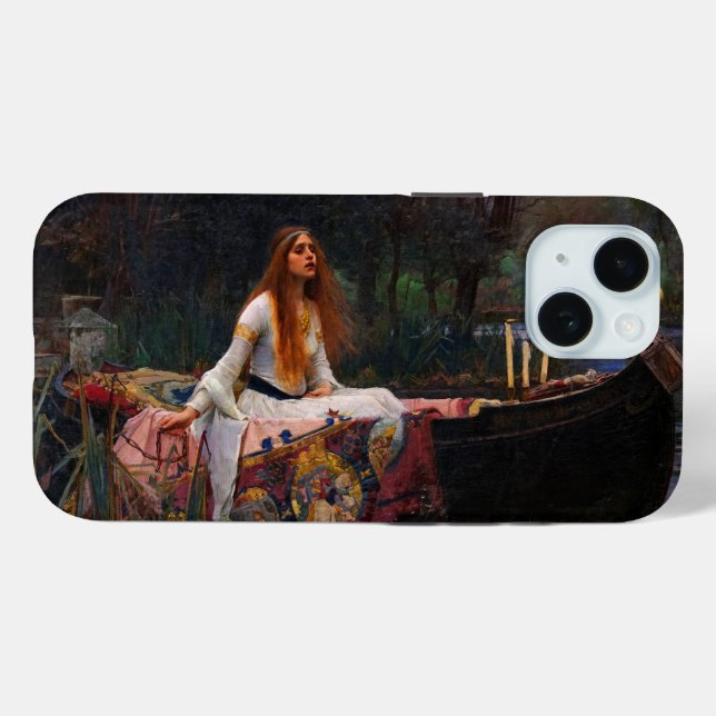 Coques Case-Mate iPhone La Dame de Shalott par John William Waterhouse (Verso (horizontal))