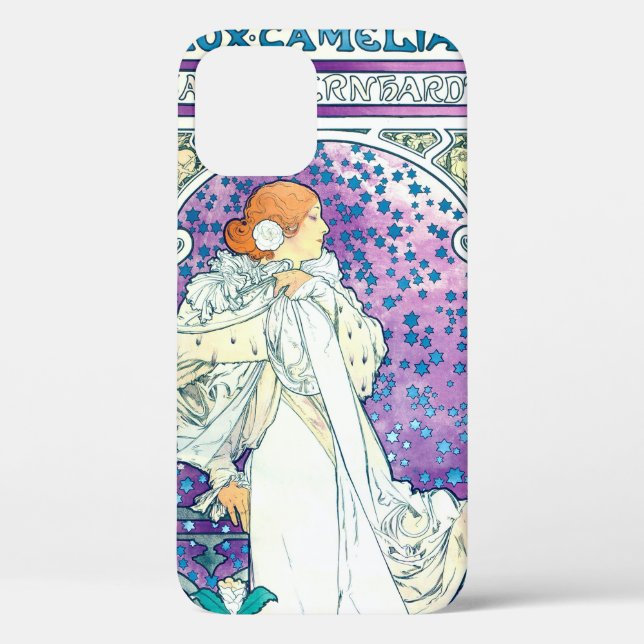 Coques Case-Mate iPhone La Dame des Camelias, Alphonse Mucha (Verso)