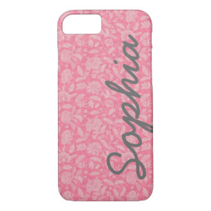 Coque Case-Mate Pour iPhone La dentelle fleurie fleurit la caisse nommée faite