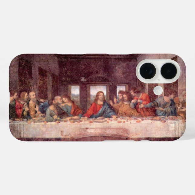 Coques Case-Mate iPhone La Dernière soupe de Léonard de Vinci (Verso (horizontal))