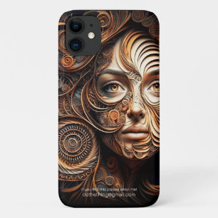 Case-Mate iPhone Case La femme dans les spirales #1 Abstrait numérique
