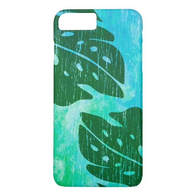 Coques Case-Mate iPhone La feuille hawaïenne de Maikai Monstera teignent (Dos)
